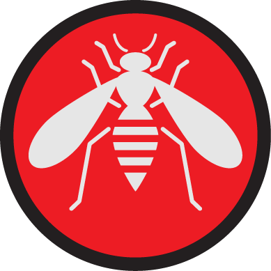 wasp icon only red
